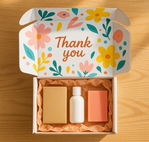 Open printed corrugated ecommerce mailer box