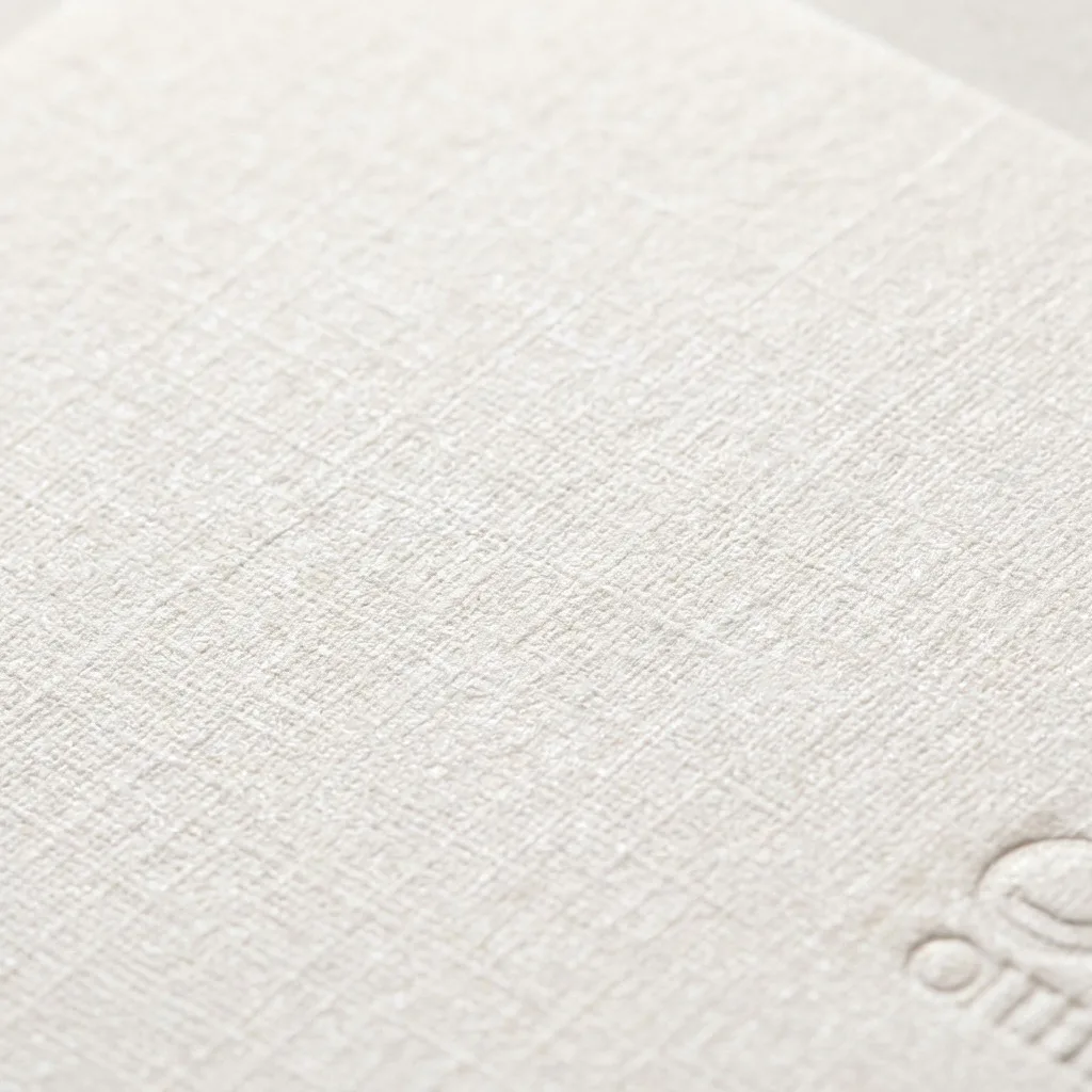White textured paper shown as a material and color reference